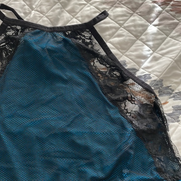 TORRID MESH LACE HALTER BABYDOLL CHEMISE - Picture 3 of 5
